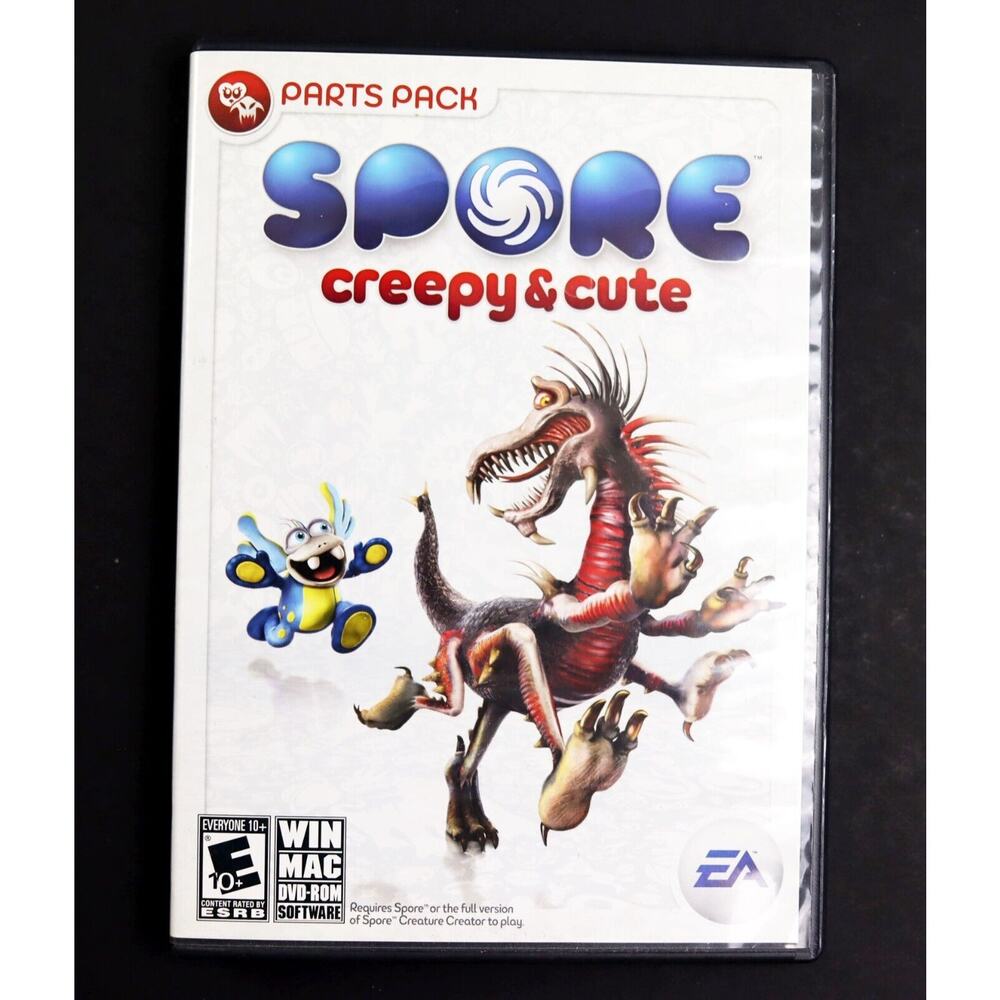 Spore Creepy & Cute Parts Pack PC/Mac Video Game‎ 2008 EA Complete Tested Works